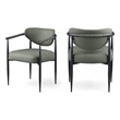 Meridian Furniture Virella Olive Vegan Leather Dining Chair (Set of 2)