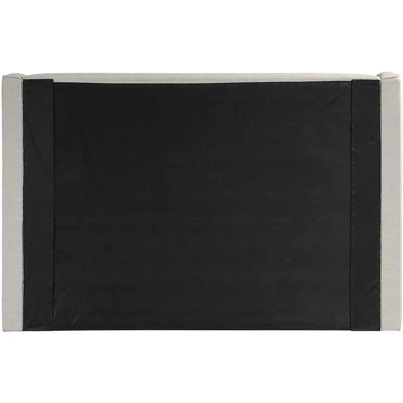 Meridian Furniture Kendall Beige Linen Textured Fabric Upholstered King Bed