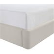 Meridian Furniture Kendall Beige Linen Textured Fabric Upholstered Queen Bed
