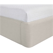Meridian Furniture Kendall Beige Linen Textured Fabric Upholstered Twin Bed