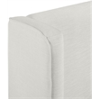 Meridian Furniture Kendall Cream Linen Textured Fabric Upholstered Twin Bed