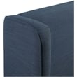 Meridian Furniture Kendall Navy Linen Textured Fabric Upholstered Full Bed