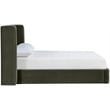 Meridian Furniture Kendall Green Velvet Upholstered Full Bed