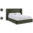 Meridian Furniture Kendall Green Velvet Upholstered Full Bed