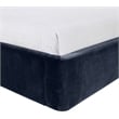 Meridian Furniture Kendall Navy Velvet Upholstered Twin Bed