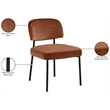 Meridian Furniture Zarelle Cognac Performance Fabric Dining Chair (Set of 2)