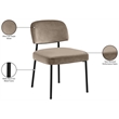 Meridian Furniture Zarelle Taupe Performance Fabric Dining Chair (Set of 2)