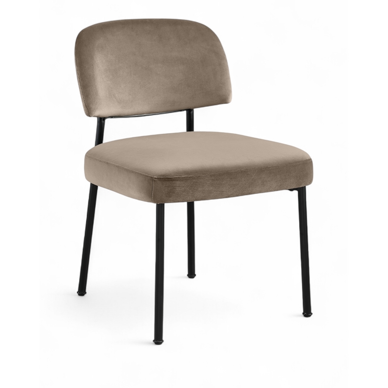 Meridian Furniture Zarelle Taupe Performance Fabric Dining Chair (Set of 2)