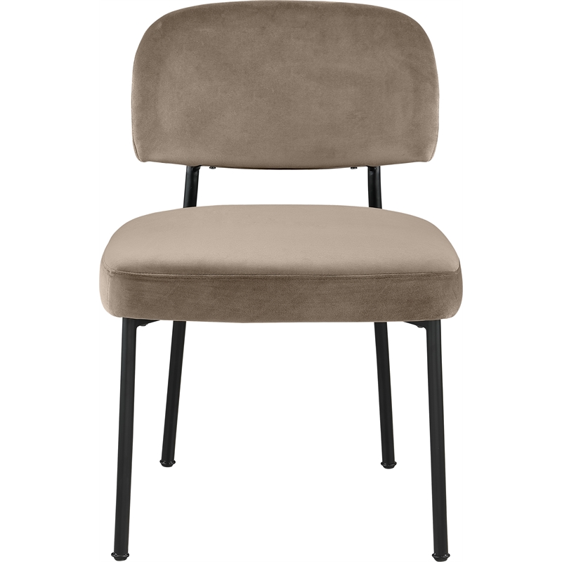 Meridian Furniture Zarelle Taupe Performance Fabric Dining Chair (Set of 2)