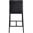 Meridian Furniture Reeves Black Chenille Upholstered Counter Stool (Set of 2)