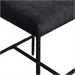 Meridian Furniture Reeves Black Chenille Upholstered Counter Stool (Set of 2)