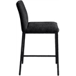 Meridian Furniture Reeves Black Chenille Upholstered Counter Stool (Set of 2)