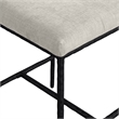 Meridian Furniture Reeves Cream Chenille Upholstered Counter Stool (Set of 2)