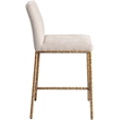 Meridian Furniture Reeves Beige Chenille Upholstered Counter Stool (Set of 2)