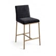 Meridian Furniture Reeves Black Chenille Upholstered Counter Stool (Set of 2)