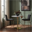Meridian Furniture Reeves Black Chenille Upholstered Counter Stool (Set of 2)