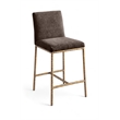 Meridian Furniture Reeves Brown Chenille Upholstered Counter Stool (Set of 2)
