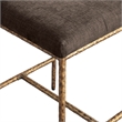 Meridian Furniture Reeves Brown Chenille Upholstered Counter Stool (Set of 2)