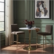 Meridian Furniture Reeves Brown Chenille Upholstered Counter Stool (Set of 2)