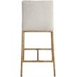 Meridian Furniture Reeves Cream Chenille Upholstered Counter Stool (Set of 2)