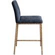 Meridian Furniture Reeves Navy Chenille Upholstered Counter Stool (Set of 2)