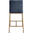 Meridian Furniture Reeves Navy Chenille Upholstered Counter Stool (Set of 2)