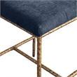 Meridian Furniture Reeves Navy Chenille Upholstered Counter Stool (Set of 2)