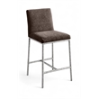 Meridian Furniture Reeves Brown Chenille Upholstered Counter Stool (Set of 2)