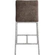 Meridian Furniture Reeves Brown Chenille Upholstered Counter Stool (Set of 2)