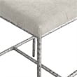 Meridian Furniture Reeves Cream Chenille Upholstered Counter Stool (Set of 2)