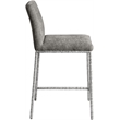 Meridian Furniture Reeves Grey Chenille Upholstered Counter Stool (Set of 2)
