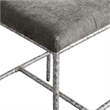 Meridian Furniture Reeves Grey Chenille Upholstered Counter Stool (Set of 2)