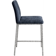 Meridian Furniture Reeves Navy Chenille Upholstered Counter Stool (Set of 2)