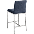 Meridian Furniture Reeves Navy Chenille Upholstered Counter Stool (Set of 2)