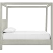 Meridian Furniture Salina Grey Linen Textured Fabric Upholstered Full Bed