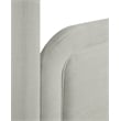 Meridian Furniture Salina Grey Linen Textured Fabric Upholstered Full Bed