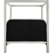 Meridian Furniture Salina Grey Linen Textured Fabric Upholstered Queen Bed