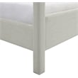 Meridian Furniture Salina Grey Linen Textured Fabric Upholstered Queen Bed