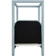 Meridian Furniture Salina Light Blue Linen Textured Fabric Upholstered Twin Bed