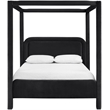 Meridian Furniture Salina Black Velvet Upholstered Full Bed