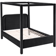 Meridian Furniture Salina Black Velvet Upholstered Queen Bed
