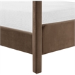 Meridian Furniture Salina Brown Velvet Upholstered King Bed