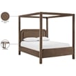 Meridian Furniture Salina Brown Velvet Upholstered Queen Bed