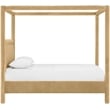 Meridian Furniture Salina Camel Velvet Upholstered Queen Bed