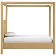 Meridian Furniture Salina Camel Velvet Upholstered Twin Bed