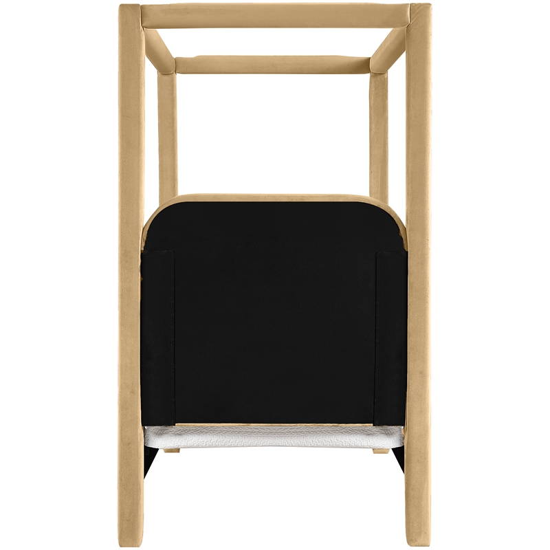 Meridian Furniture Salina Camel Velvet Upholstered Twin Bed