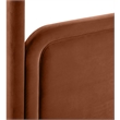 Meridian Furniture Salina Cognac Velvet Upholstered Full Bed