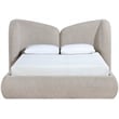 Meridian Furniture Elowen Beige Chenille Fabric Upholstered King Bed