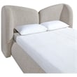 Meridian Furniture Elowen Beige Chenille Fabric Upholstered King Bed