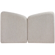 Meridian Furniture Elowen Beige Chenille Fabric Upholstered Queen Bed